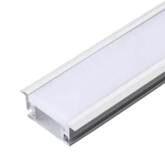 Recessed Floor Aluminum Profile 21x11mm milky cover