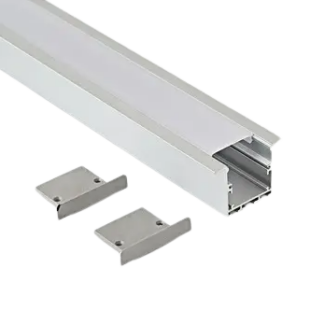 Recessed / Pendant Aluminum Profile 35x35mm milky cover