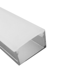 Aluminum Profile 19x13mm milky cover for 120v strips