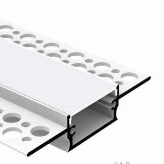 Plaster-in Aluminum Profile 88x18.5mm milky cover